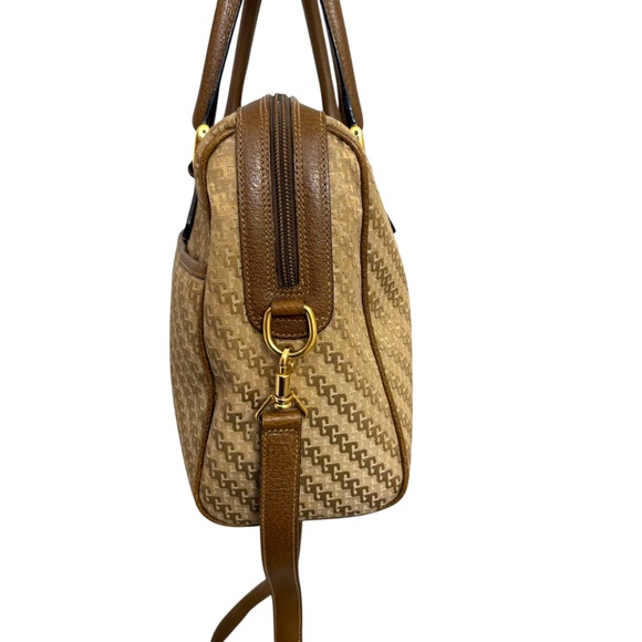 Gucci monogram vintage duffle Boston bag two way with strap - Picture 4 of 16